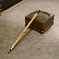 Pinceaux de calligraphie à poils mélangés, fabrication directe, petit MOQ, boîte en velours personnalisée, papeterie pour la pratique amateur