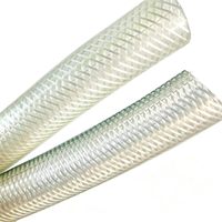 Tuyau flexible transparent renforcé de fibres de PVC, tuyau d'arrosage haute résistance à la pression pour l'arrosage et l'irrigation des jardins