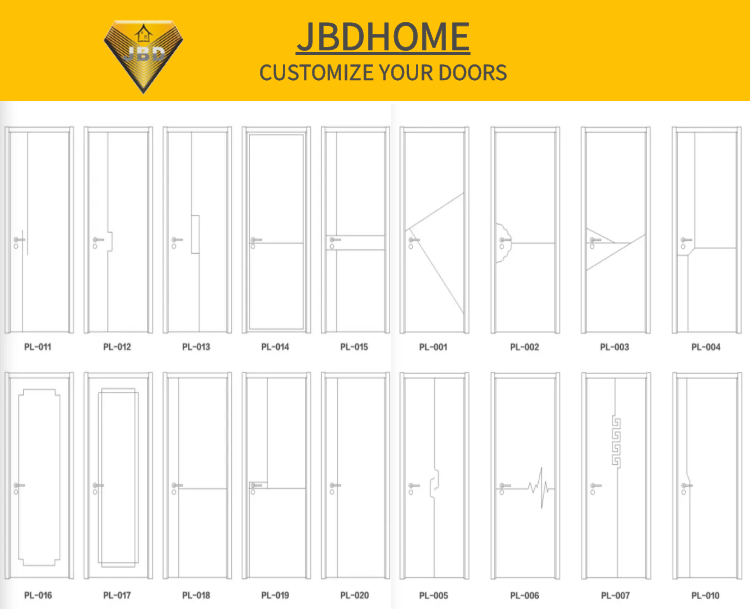 Modern design wooden anti-theft door villa multi lock point front safety steel door exterior security door