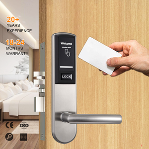 Kunci Hotel RFID elektronik antiair pabrik dengan saklar hemat energi gratis kontrol perangkat lunak MF kunci kartu kunci kunci akses - Product Image 1