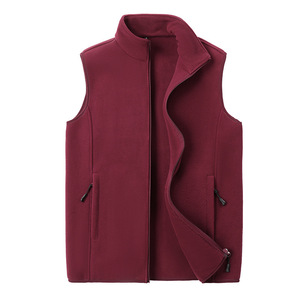 Người Đàn Ông Của Kích Thước Lớn Cực Fleece Vest Với Đứng Cổ Áo Lỏng Phù Hợp Với Thể Thao Ngoài Trời Áo Khoác Cho Mùa Xuân Mùa Thu Mùa Đông Phía Trước Logo - Product Image 5