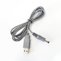 Câble de prise baril personnalisé USB vers 5.5mm 5V DC 5.5x2.1mm adaptateur de prise baril câble USB de remplacement pour caméra vidéo