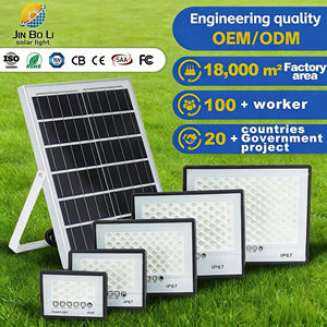 Foco de Lámpara Solar <span class=keywords><strong>JBL</strong></span> LED de Alta Potencia con <span class=keywords><strong>Control</strong></span> de Luz, Reflector Solar con <span class=keywords><strong>Control</strong></span> Remoto, Luces de Calle Impermeables IP67 - Product Image 1