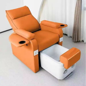 เก้าอี้นวดทำเล็บมือเล็บเท้าสไตล์ยุโรป พร้อมระบบนวดตัวเต็มรูปแบบ อ่างแช่เท้าเซรามิกแก้วไฟฟ้าแบบไร้ท่อ - Product Image 4