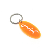 Gravure personnalisée Gravure Impression Lettre Porte-clés Forme personnalisée Souvenir Acrylique vierge Porte-clés en plastique dur pour cadeau de promotion