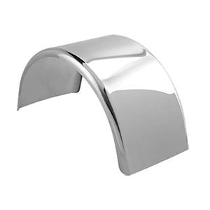 PINOMETAL 80'' Garde-boue lisse en acier inoxydable pour camion à essieu simple avec bord roulé - Product Image 3