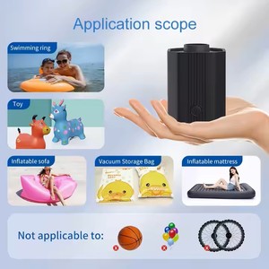 Mini bomba de aire eléctrica de doble propósito con precio <span class=keywords><strong>al</strong></span> por mayor con luz de señ<span class=keywords><strong>al</strong></span> de emergencia SOS inalámbrica para exteriores de microsucción para consumidores - Product Image 3