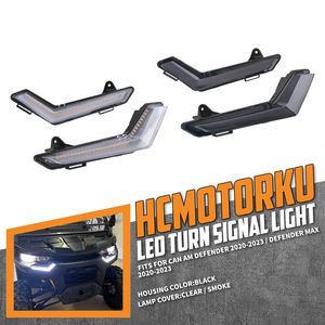 Feux de signalisation LED pour UTV ATV, lentille fumée transparente, feux d'accentuation dynamiques pour Can-Am Defender MAX 2020-2023 - Product Image 2