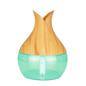 <b>Wood</b> Grain Vase Humidifier Usb Mini 0.5L Home Office Bedroom <b>Moisturizing</b> Atomizer - Product Image 4