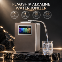 Machine ionisatrice d'eau alcaline premium 8 plaques 2000W Chauffage UV-C pH 2.8-11.2 Générateur d'eau riche en hydrogène pour la maison et l'hôtel