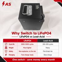 Batterie LiFePO4 Ansen AS-4820 48V 20Ah 30Ah 40Ah pour Vélo Électrique de Livraison, Autonomie Totale, 3000 Cycles, Pack Sûr, Charge Rapide