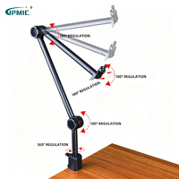 Support de microphone de bureau avec bras articulé, support de microphone, support de fixation pour micro, support pour U87 Blue Yeti BM800