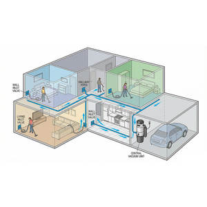 Accessoires de dépoussiérage central pour <span class=keywords><strong>aspirateur</strong></span> Villa, tuyau de collecte de poussière central, tuyau d'<span class=keywords><strong>aspirateur</strong></span> - Product Image 3