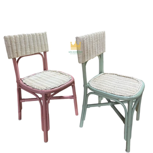 Sillas de Mimbre Hechas a Mano para Niños, Asientos Infantiles de Mimbre Natural para Fiestas de Cumpleaños, Ecológicas y Ligeras - Product Image 1