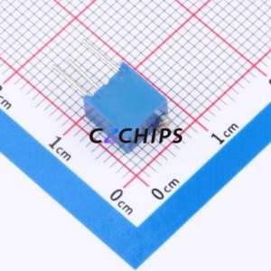 Resistencia Ajustable/Potenciómetro 3266W-502, Componente de Orificio Pasante (THT)-3P, 6.8x4.7mm, Resistencia de 5kOhm, 10%, 500mW, 250ppm ℃ - Product Image 2