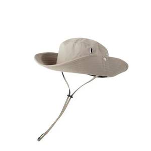Sombrero de Pescador para Hombre, Ajustable, de Ala Ancha, Protección Solar, para Verano, Senderismo, Pesca, Ciclismo, de Lona de Algodón, Estilo Casual - Product Image 4