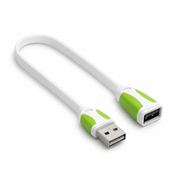 Câble USB Métallique 2A de Haute Qualité, Vente Chaude, Plat, Bicolore, USB-A Mâle vers Femelle, Câble d'Extension pour Téléphone Portable et Ordinateur