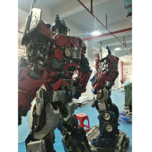 ขายดี! รูปปั้นทรานส์ฟอร์เมอร์สขนาดใหญ่ ออพติมัส ไพรม์ ขนาดเท่าคนจริง หุ่นยนต์ขนาดเท่าคนจริง ประติมากรรมไฟเบอร์กลาส ของตกแต่งบ้าน - Product Image 4