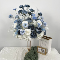 DKB Factory Hoogwaardige Realistische Zijden Kunstbloemen Blauwe Bloembol Tafeldecoratie voor Bruiloften