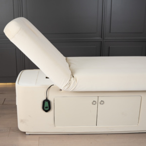 Mobilier moderne de salon de beauté table de massage pour cils spa lit facial blanc lit de massage électrique pouvant supporter le chauffage du matelas - Product Image 5