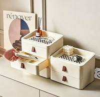 Boîte de rangement de bureau à tiroirs très bien notée, organisateur multi-compartiments pour cosmétiques et bijoux, idéal pour chambre, commode, table et organisation des articles divers