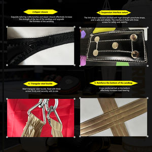 Sac de frappe lourd en cuir personnalisable de haute qualité FIST avec semelle en cuir, mannequin de boxe, équipement MMA pour la remise en forme humaine - Product Image 5
