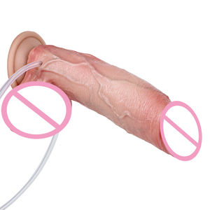 Realistico gonfiabile Squirting Dildo 7.6 'morbido Silicone anale stimolazione clitica spruzzando cazzo eiaculazione giocattolo del sesso per donna - Product Image 6