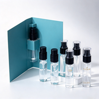 Flacon pulvérisateur de parfum en verre transparent 2ml 3ml 5ml 10ml Mini flacon vaporisateur Logo personnalisé Échantillon Testeur Emballage cosmétique