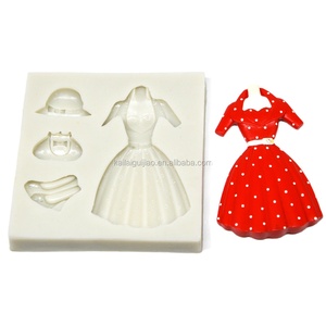 <span class=keywords><strong>Molde</strong></span> <span class=keywords><strong>de</strong></span> silicona para hornear, <span class=keywords><strong>molde</strong></span> <span class=keywords><strong>de</strong></span> silicona para ropa <span class=keywords><strong>de</strong></span> boda, sombrero, zapatos, fondant, pastel, <span class=keywords><strong>chocolate</strong></span>, DIY - Product Image 1