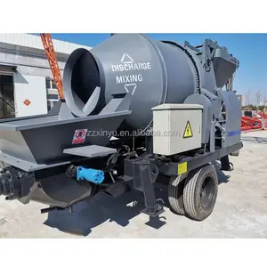 Construction cement mixer pump JBS 30 40 cum concrete mixer with pump price in Indonesia