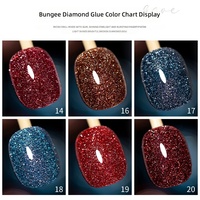 Missgooey Vernis Gel Pailleté Sans HEMA Sans TPO 20 Couleurs Haute Pigmentation Marque Privée OEM Salon de Manucure CE /CPNP
