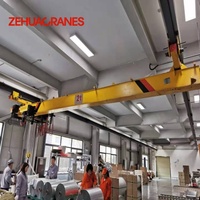 Pont roulant suspendu Zehua type LX à poutre simple 5T 10T 15T CE, portée personnalisée pour atelier à faible hauteur de plafond