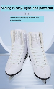 Scarpe Professionali per Pattinaggio Artistico, Lame in Acciaio ad Alto Tenore di Carbonio, Ammortizzate e Confortevoli, per Giovani e Adulti, Attrezzatura per Allenamento Artistico - Product Image 2