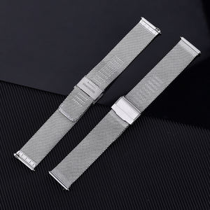 JUELONG <span class=keywords><strong>Bracelet</strong></span> de montre en métal 18mm 20mm 22mm <span class=keywords><strong>Bracelet</strong></span> de montre en <span class=keywords><strong>maille</strong></span> d'acier inoxydable à dégagement rapide - Product Image 1