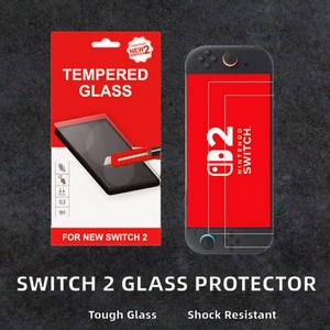2Pack 2026 New 9H Anti-Shock Tempered <b>Glass</b> Screen <b>Protector</b> for Nintendo Switch 2 Switch Lite OLED Clear <b>Glass</b> <b>Protector</b> - Product Image 2