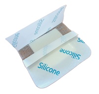 Pansement en mousse de silicone absorbante bleue pour les soins des brûlures et des cicatrices, tailles 5x5 cm et 10x10 cm, dispositif médical de classe II, certifié CE
