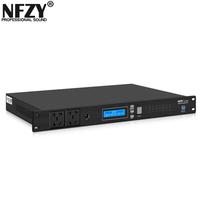 Séquenceur d'alimentation en métal NFZYS-108 LCD 10 voies Protection de filtre de gestion de l'alimentation numérique minuterie intelligente AC 220-240V MIDI