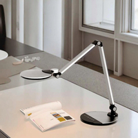 Lampe de bureau sans fil européenne à charge DC, pour chambres, avec gradation progressive simple, moderne, flexible, protectrice des yeux, pour bureaux et études, luminaires LED