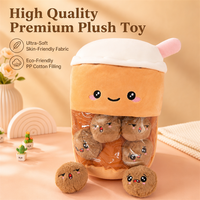 En gros : Peluches, Coussins en forme de tasse de Bubble Tea Boba, Coussins souples amovibles pour collations, Cadeaux créatifs, Poupées Bobo en peluche