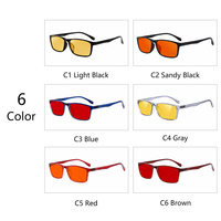 Lunettes unisexes avec monture TR90 bleue cristalline, verres en résine CR39, taux de filtration SR 80%-100%, faible MOQ, protection contre la lumière bleue.