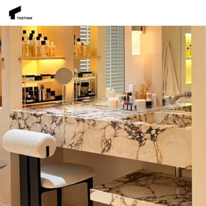 Tostone Striking Calacatta Viola Marble <strong>Sink</strong> A Timeless Touch Of Elegance For Modern <strong>Bathrooms</strong> - Product Image 3