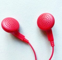 Earphone murah sekali pakai untuk bus penumpang desain baru earphone sekali pakai dengan kabel gratis ongkos kirim