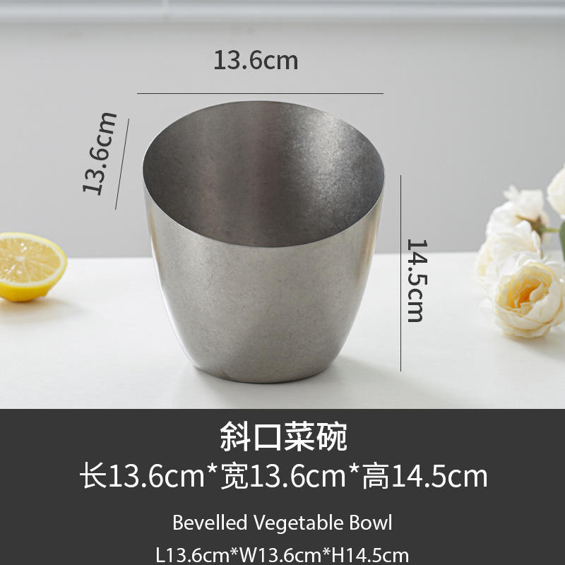 B ชามเอียงสำหรับผัก