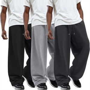 Pantalon de survêtement décontracté pour homme avec taille élastique, cordon de serrage et poches latérales, disponible en noir, gris et gris foncé - Product Image 2