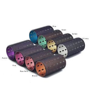 Fabrieksdirect Nieuwe DIY Hoge Temperatuur Krulspelden met Haarclips Nieuwe Aluminium Haarrollers voor Haarstyling en Krullen - Product Image 2