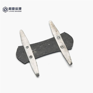 Antique Bạc sandblasted kim loại đồ nội thất huy hiệu sofa Đăng tấm với Đen Nickel mạ và kim loại Clip - Product Image 6