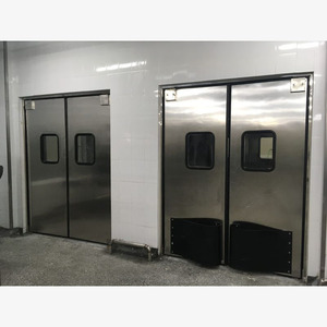 <span class=keywords><strong>Puerta</strong></span> Corredera de Doble Acción de Diseño Moderno con Apertura Lateral para Cocina Comercial y Restaurante, Resistente a Impactos y Anticolisión - Product Image 2