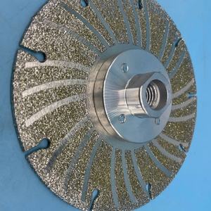 Lame de scie diamantée amovible en acier inoxydable usinée CNC, filetage 125xM14, pour perçage et découpe. - Product Image 6