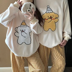 Pijamas de Pareja de <span class=keywords><strong>Mickey</strong></span>, Gruesos para Invierno, para Mujer, Hombre Puede Usarlos como Ropa de Abrigo, Conjunto de Traje para el Hogar - Product Image 3