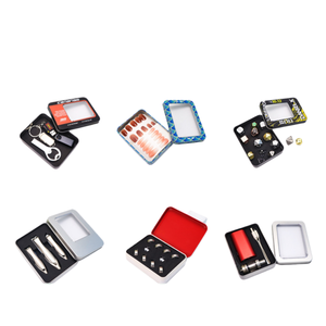 กล่องดีบุกโลหะเกรดอาหารขนาดเล็กที่มีฝาเกลียวทรงสี่เหลี่ยมสำหรับกรรไกรตัดเล็บชุดเครื่องมือและเก็บขนม - Product Image 3